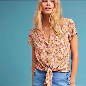 MAEVE by Anthropologie Bateau Button Down Too Size 6